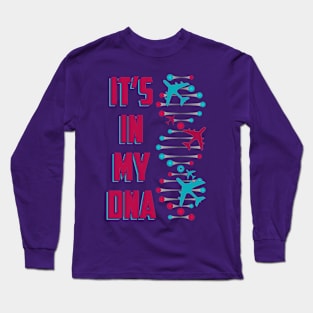 Funny Aviation DNA - Airplanes Lover - Aviator Quote Long Sleeve T-Shirt